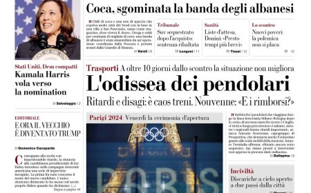 Frontpage of today’s Gazette – La prima pagina della Gazzetta di oggi – auf Deutsch: “Erste Seite der heutigen Gazette”
