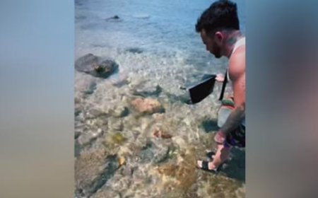 Salmo achète une langouste au restaurant et la libère : la vidéo