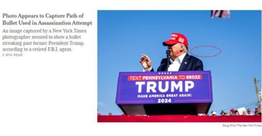 Foto des Nyt mit Trumps abgefeuertem Projektil geht viral