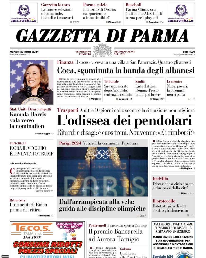 La une de la Gazette d’aujourd’hui en français