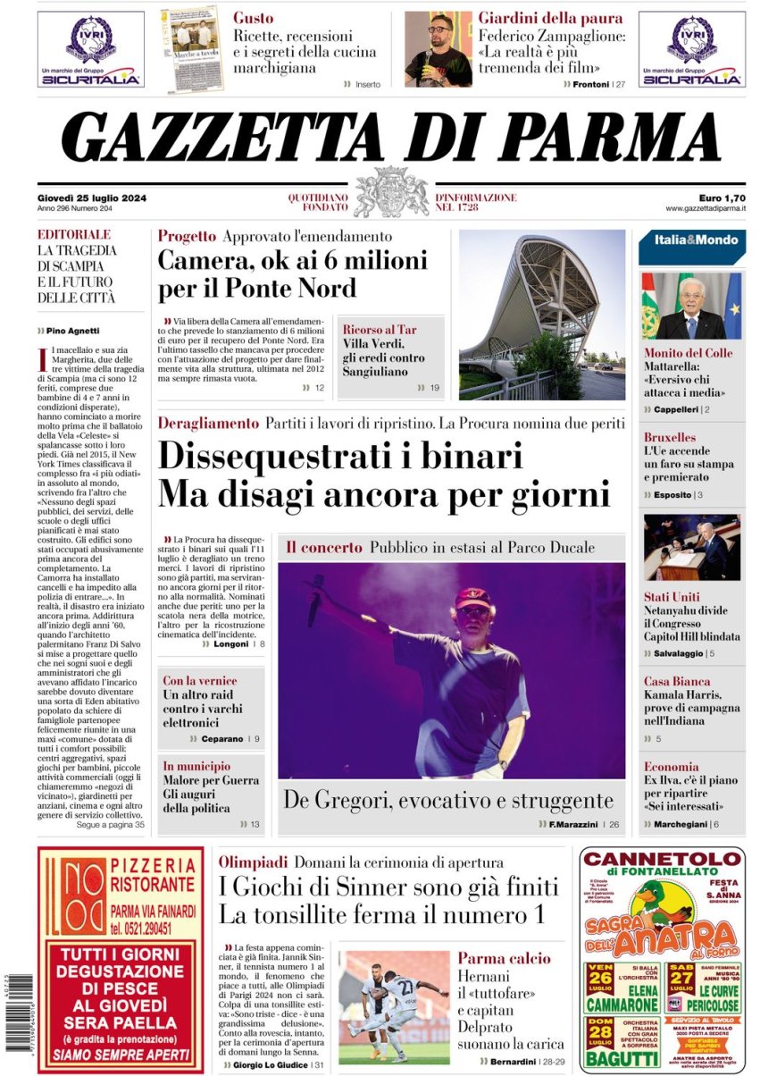 Frontseite der heutigen Gazette