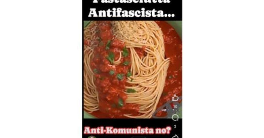Stadtratsmitglied postet Pasta mit Mussolinis Gesicht auf Social Media: Kontroverse in Reggiano