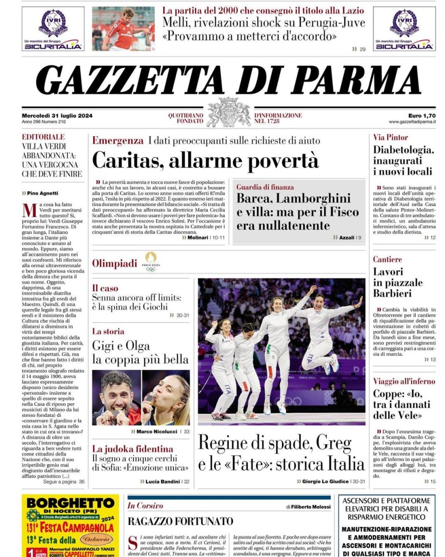 Front page headlines from today’s Gazette revealed