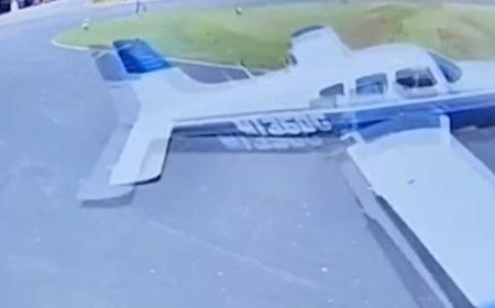 Avion s’écrase sur un terrain de golf et frôle un joueur – La vidéo