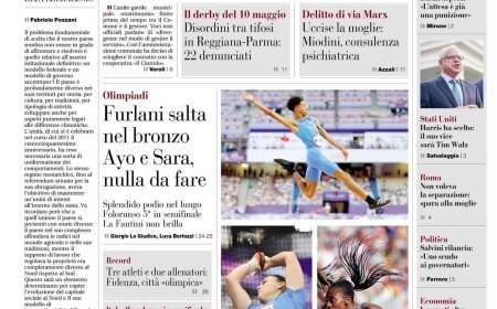 Frontseite der Gazzetta von heute: Übersetzung aus dem Italienischen