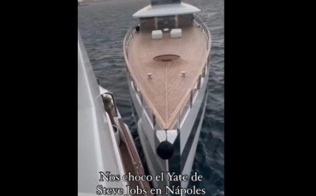 Zusammenstoß der Mega-Yachten von Steve Jobs und einem mexikanischen Milliardär im Hafen von Neapel – Video
