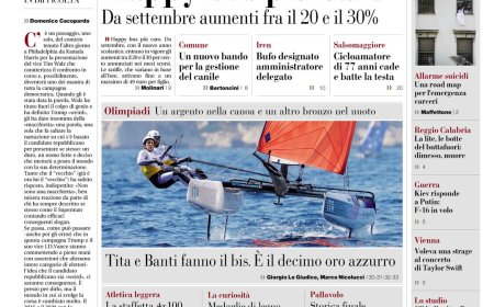 Frontseite der heutigen Gazzetta als deutsche ZeitungsetTitle: “Frontseite der heutigen Gazette”