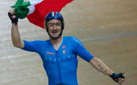 Paris : L’Italie remporte l’argent dans la course Madison hommes avec la paire composée d’Elia Viviani et Simone Consonni