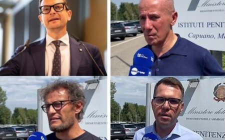 Colloque avec la direction de la prison : Brianti, De Vanna et Boschini. L’intervention du maire Guerra.