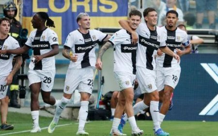 Parma-Fiorentina: Crusaders führen am Ende der ersten Halbzeit mit 1-0 durch ein Tor von Man – Foto