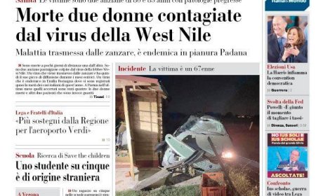 Frontseite der heutigen Gazette: Italienische Nachrichten auf Deutsch übersetzt
