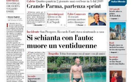 Frontseite der heutigen Ausgabe der Gazette.
