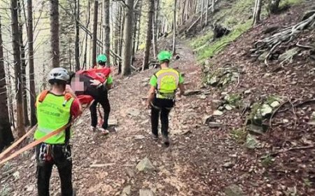 15-jähriger stürzt auf dem Weg und erleidet eine Knöchelverletzung, zwei alpine Rettungsteams kommen an