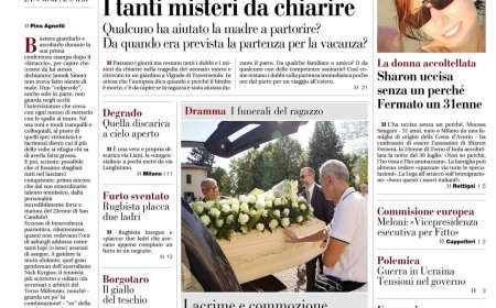 Front page of the Gazette: Die Schlagzeilen der Gazzetta di oggi.