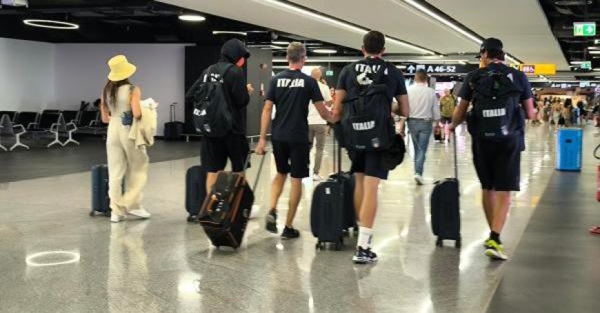 Hochspringer Tamberi ist aus Fiumicino abgereist