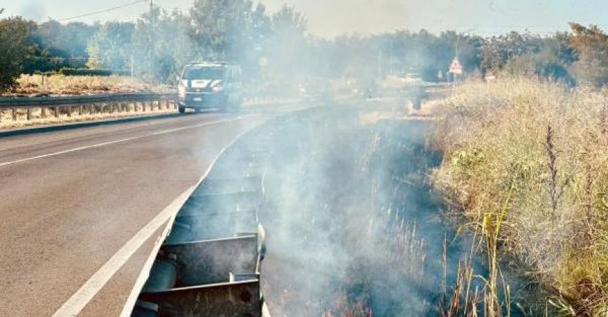 Incendie sur la rocade de Busseto : la population en alerte