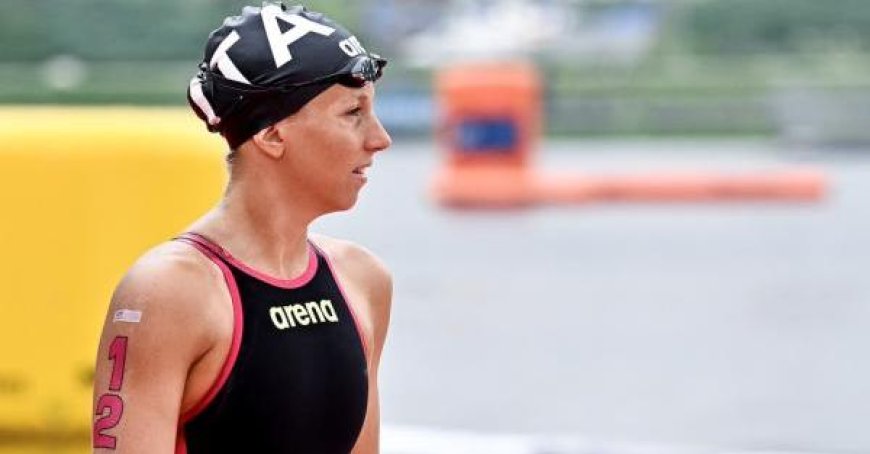 Ginevra Taddeucci remporte la médaille de bronze lors de la 10 km dans la Seine à Paris