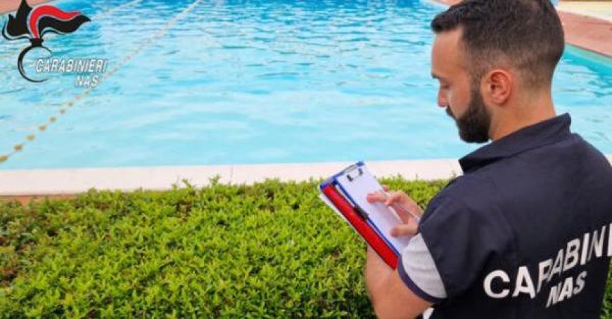 Carabinieri des Nas schließen verschmutztes und nicht genehmigtes Schwimmbad in Parma
