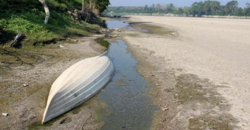 Le Po est à sec : les plages réduites à un «désert»