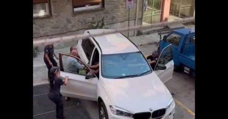 Monterosso refuse de payer la ZTL et refuse de s’identifier auprès de la police locale: filmé traîné hors de sa voiture, la vidéo devient virale