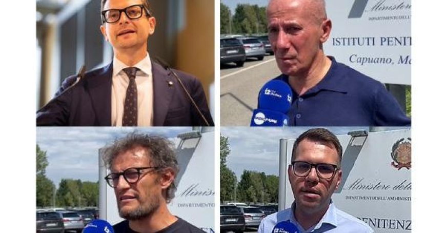 Colloque avec la direction de la prison : Brianti, De Vanna et Boschini. L’intervention du maire Guerra.