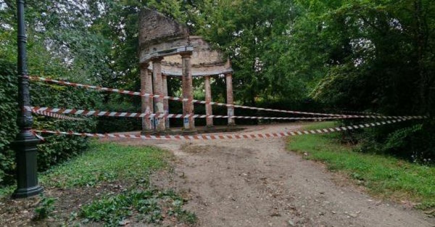 Des briques sont tombées : Le Tempietto dell’Arcadia est interdit d’accès