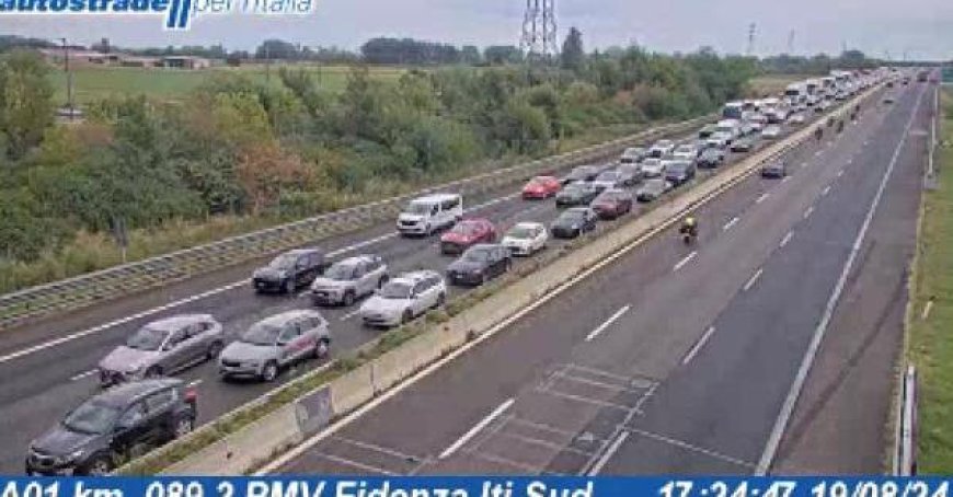 Unfall zwischen Parma und Fiorenzuola: 8 Kilometer Stau Richtung Mailand