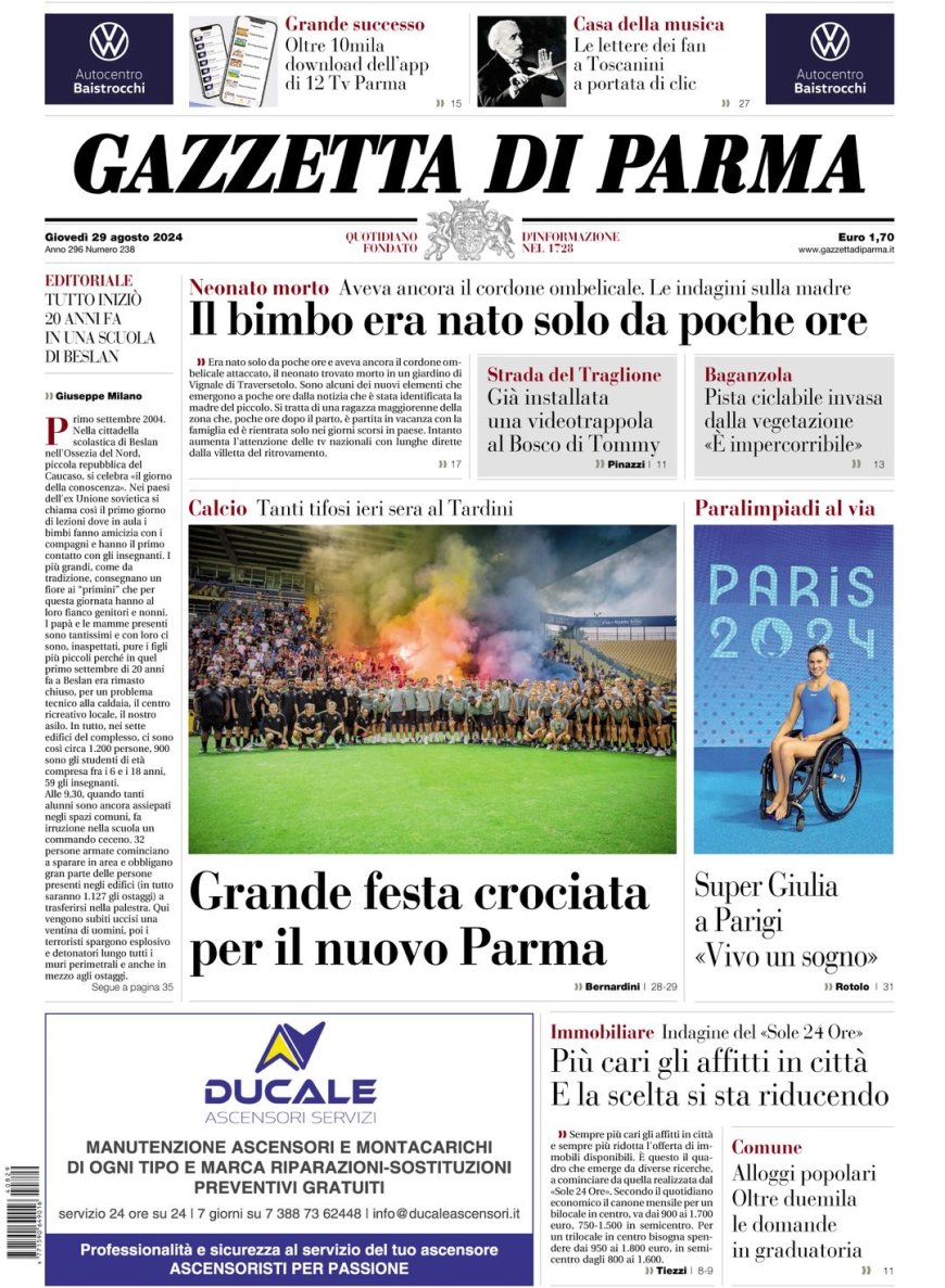 Frontseite der Gazette von heute: Die wichtigsten Nachrichten auf einen Blick