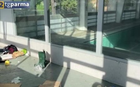 La piscine ancienne sur Viale Piacenza dégagée – Vidéo