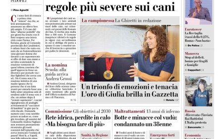 Front page of today’s Gazette – Die Schlagzeile des Tages