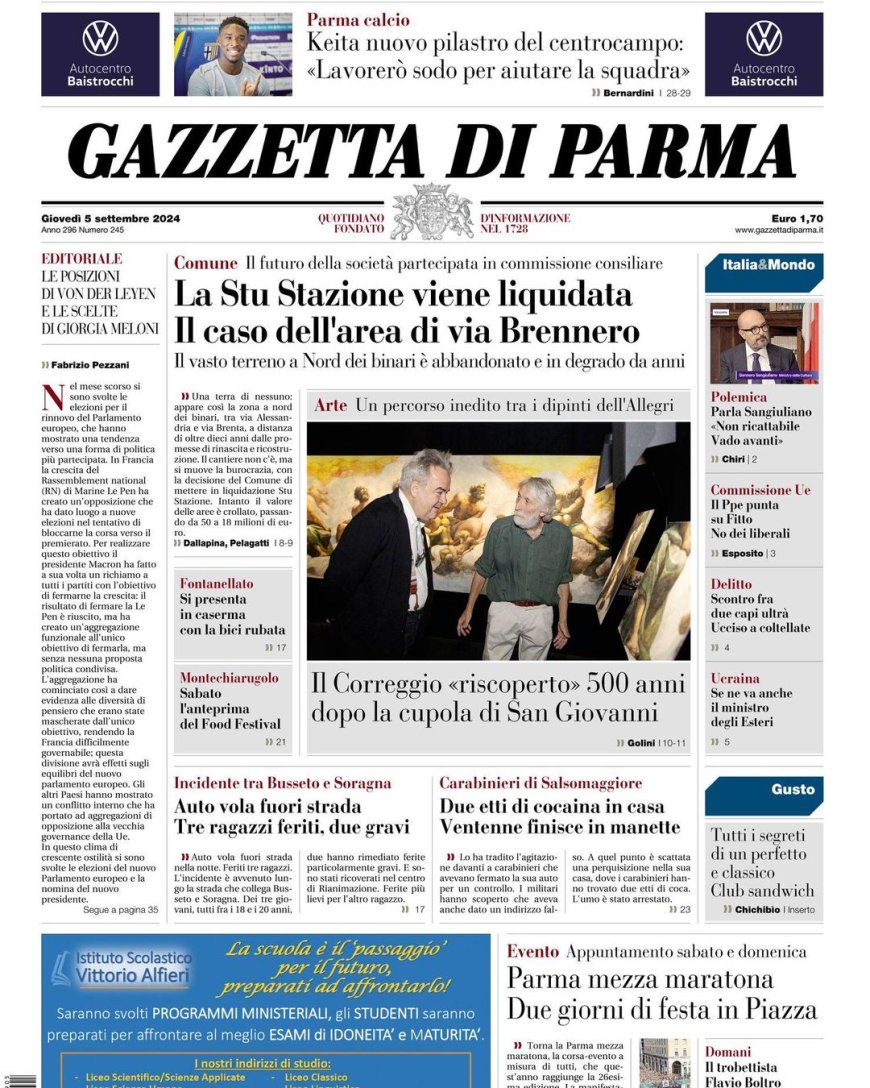 Die Schlagzeilen der Gazzetta di oggi: Aktuelle Nachrichten auf der Titelseite.