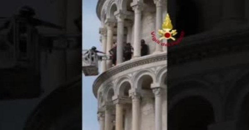 Tourist auf schiefem Turm in Pisa krank geworden: 45-Jähriger gerettet – Video