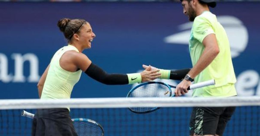 US Open: Sara Errani und Andrea Vavassori triumphieren im Mixed-Doppel und schreiben Tennis-Geschichte