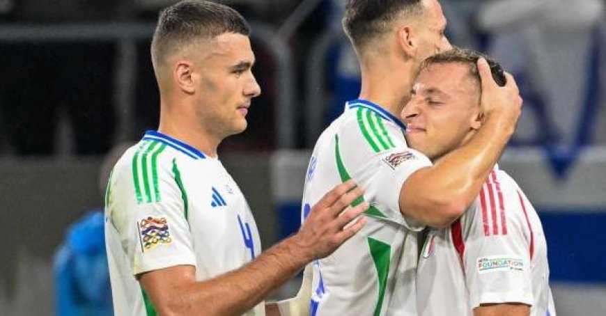 Italien besiegt Israel 2-1: Frattesi mit Brusttor, dann Kean. Abu Fani verkürzt in der 90. Minute. Gruppe ultra-italienischer Fans während israelischer Hymne abgeneigt.