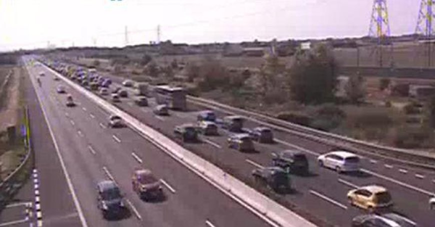 Traffic congestion on A1 highway due to accident between Campegine and Parma
