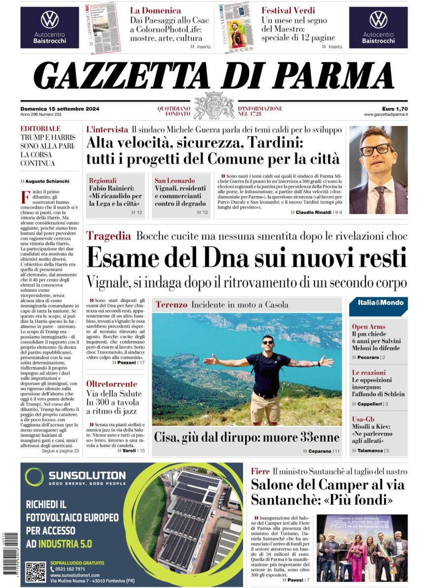 Die Titelseite der heutigen Gazette in deutscher Übersetzung – Lesen Sie jetzt!