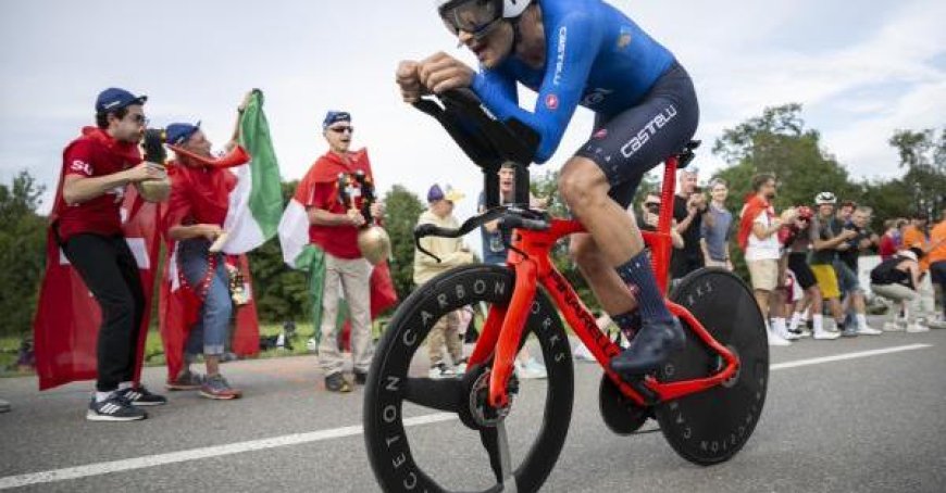 Weltmeisterschaften Krone in Evenepoel, Ganna Silber und Affini Bronze